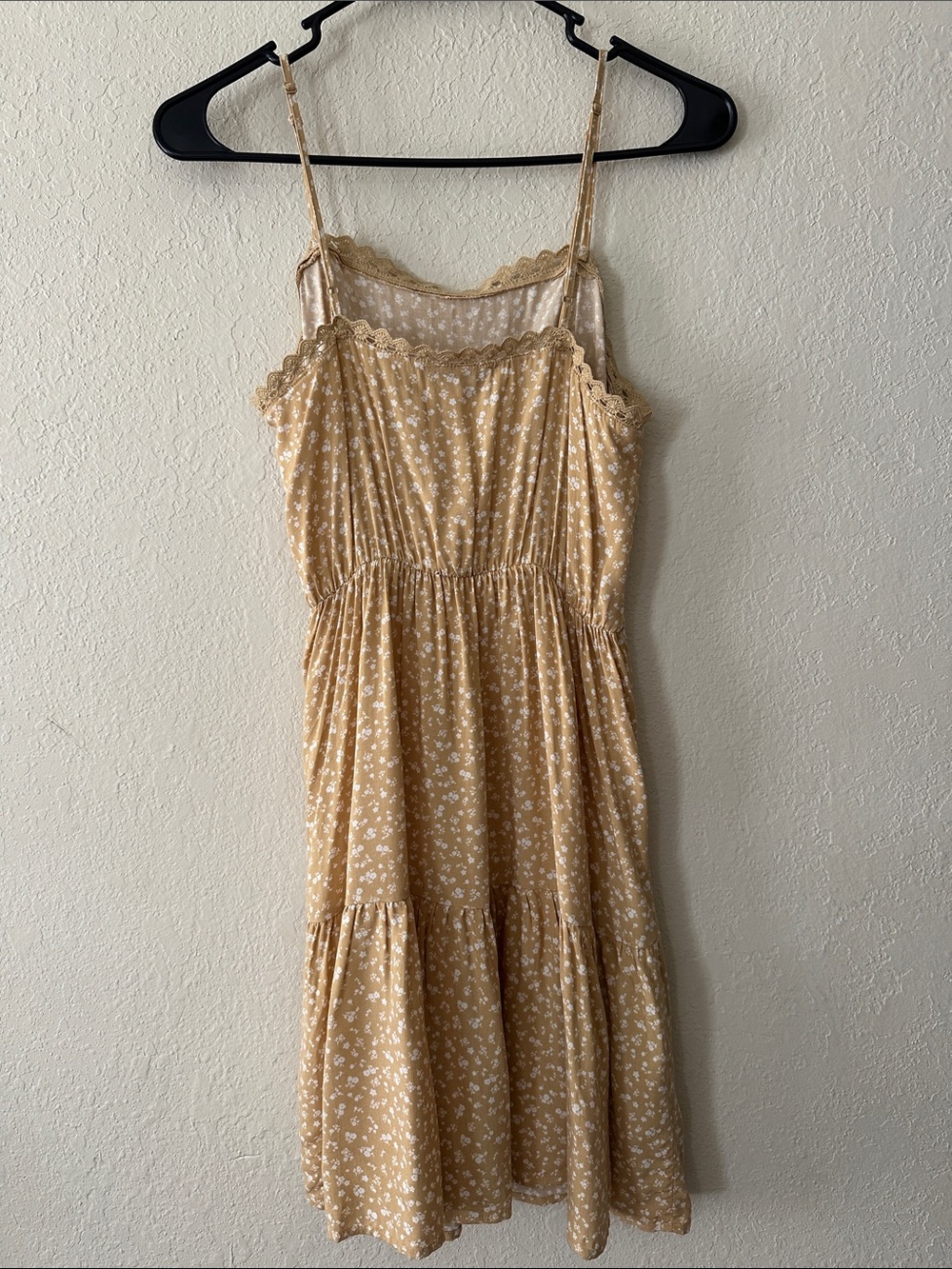 Paper Crane Beige Floral Spaghetti Strap Mini Dress - Picture 8 of 10